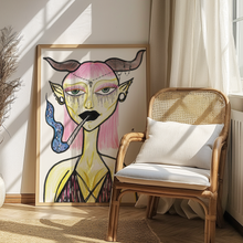 Load image into Gallery viewer, Smoking Goddess | GeoVerse Art
