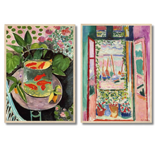 Load image into Gallery viewer, Goldfish &amp; Open Window Set of 2 | Henri Matisse
