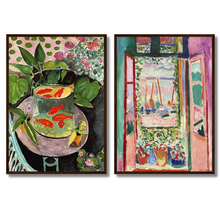 Load image into Gallery viewer, Goldfish &amp; Open Window Set of 2 | Henri Matisse

