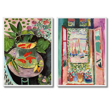 Load image into Gallery viewer, Goldfish &amp; Open Window Set of 2 | Henri Matisse
