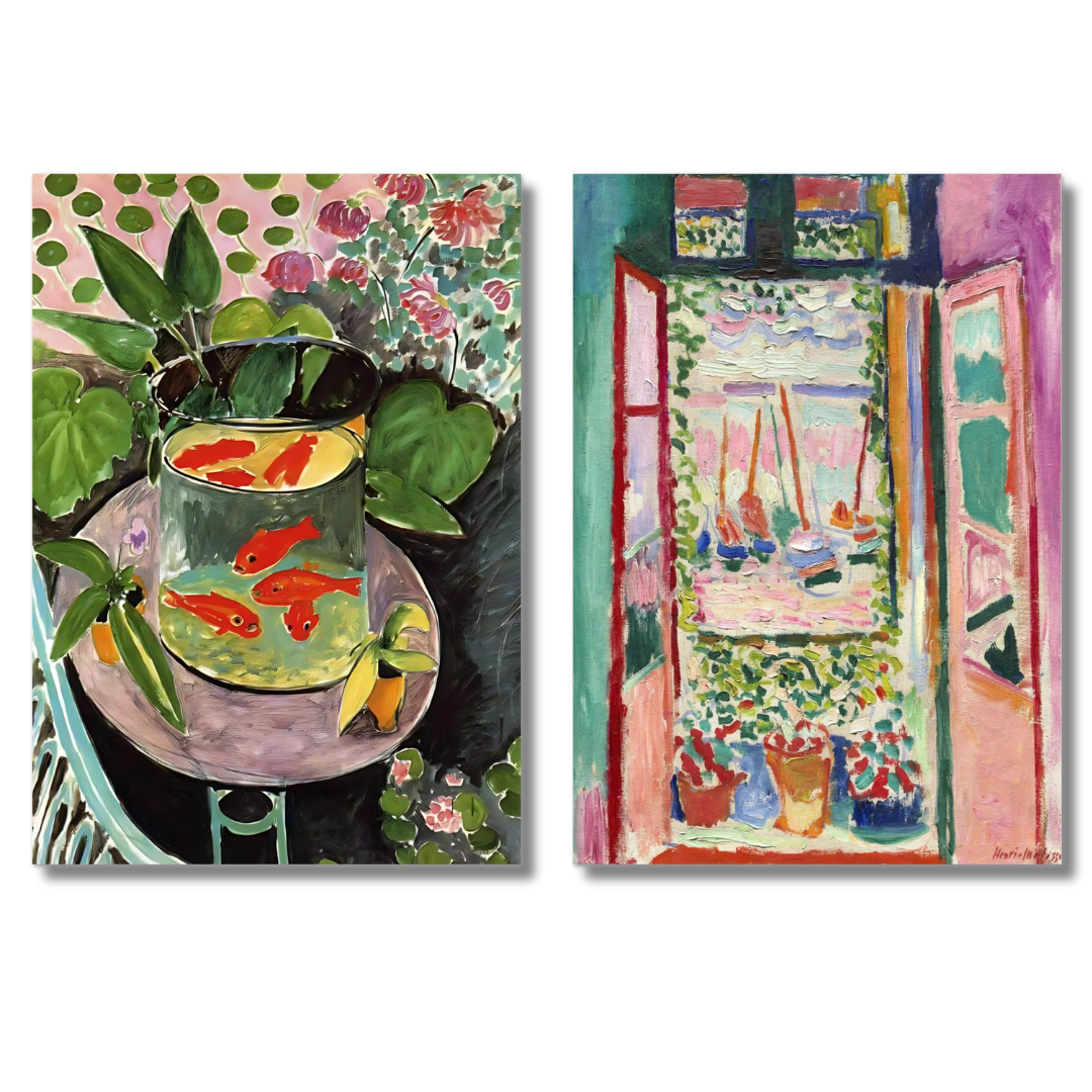 Goldfish & Open Window Set of 2 | Henri Matisse