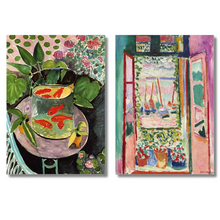 Load image into Gallery viewer, Goldfish &amp; Open Window Set of 2 | Henri Matisse
