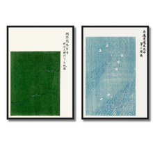 Load image into Gallery viewer, Japanese Woodblock Art Set of 2 | Taguchi Tomoki

